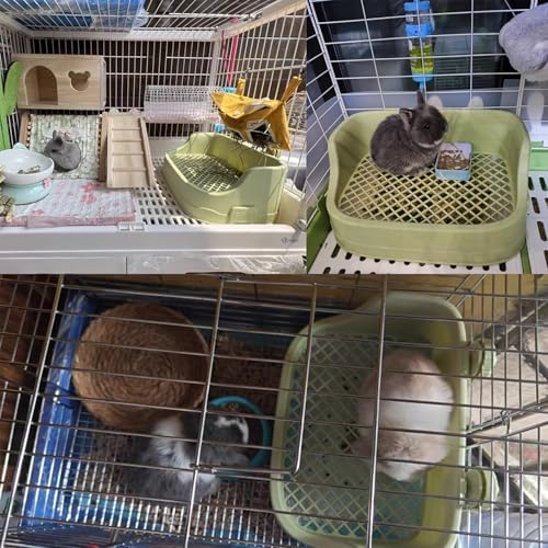 Tfwadmx Rabbit Litter Box Bunny Potty Training Litter Boxes Corner Toilet