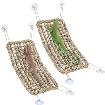 Silkfly Large Beard Dragon Hammock, 15.7 x 7.8 Inch, Rectangle, Brown