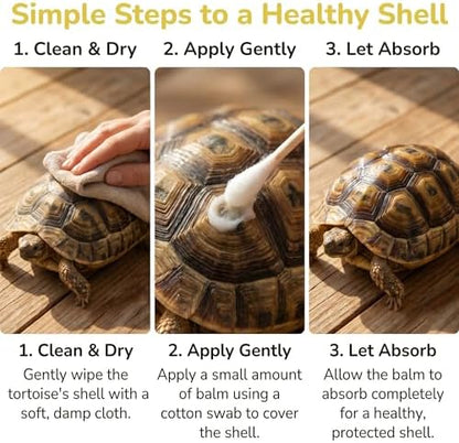 Reptile Shell Care Balm, 3.5 Oz Tortoise Lizard Turtle Shell Moisturizer
