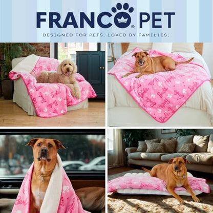 Barbie Waterproof Dog Bed Cover, XL 60x80 Pet Blanket for Furniture Bed Couch Sofa, (Officially Licensed) by Franco