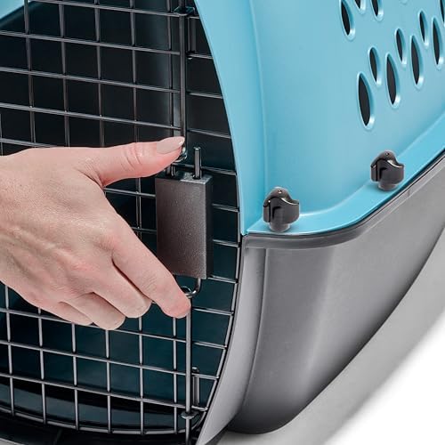 Petmate Fashion Vari Dog Kennel, 24in, for Pets 10-20lbs, Light Blue