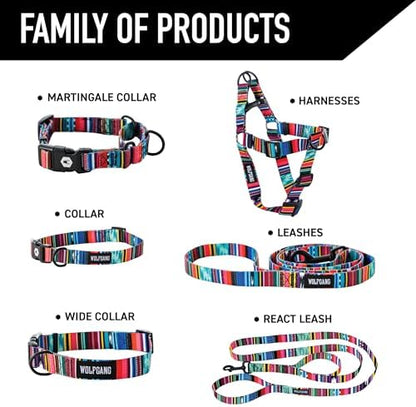 Wolfgang Heavy Duty Dog Leash, Pull-Tested to Over 800 lbs for Walking & Training, Quetzal Print, Small