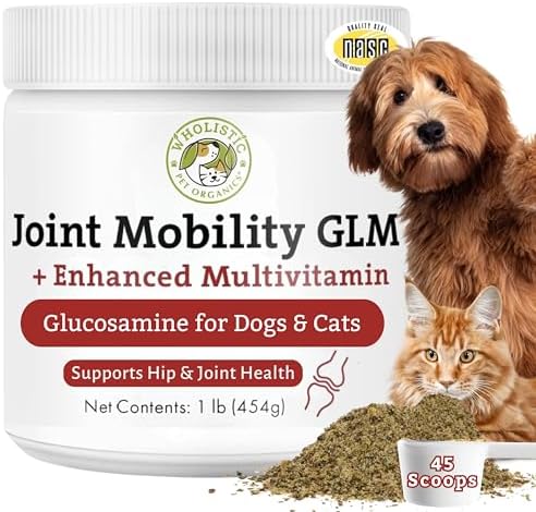 Hip and Joint Supplement for Dogs and Cats, 1 Lb, 45 Scoops