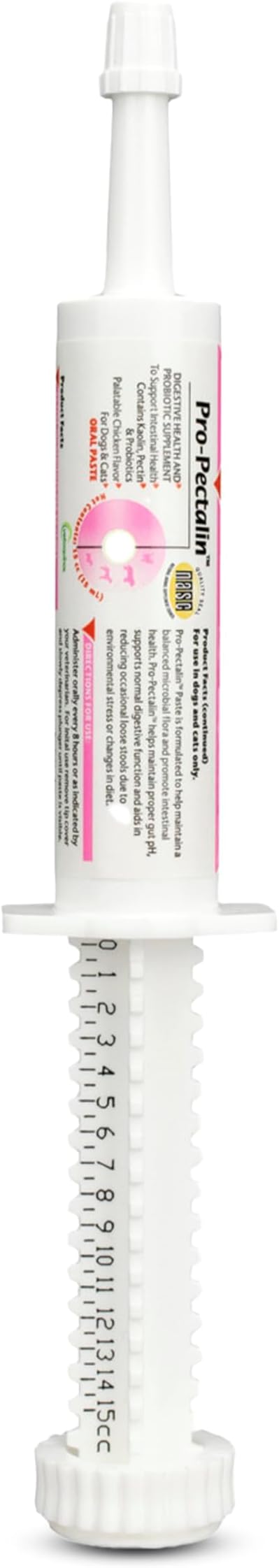 Pro-Pectalin Oral Paste for Dogs & Cats, Helps Relieve Occasional Diarrhea in Cats and Dogs, Situational Diarrhea Relief with Kaolin and Pectin, Contains Beneficial Probiotic Bacteria, 15cc