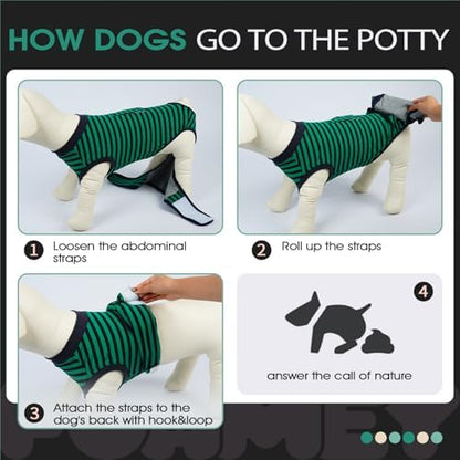 FUAMEY Dog Surgery Recovery Suit, Surgical Suit for Dogs Onesie for Surgery