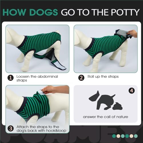 FUAMEY Dog Surgery Recovery Suit, Surgical Suit for Dogs Onesie for Surgery
