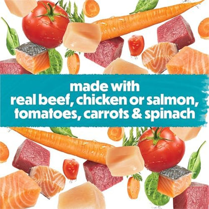 Beneful Purina Small Breed Wet Dog Food Variety Pack,IncrediBites Loaf,Chicken,Beef and Salmon Flavors - 3 oz. Cans,(Pack of 48)