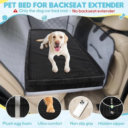 Loiion Dog Car Bed, Non-Slip Backseat Extender Pet Mat 56"x28.7"x2"