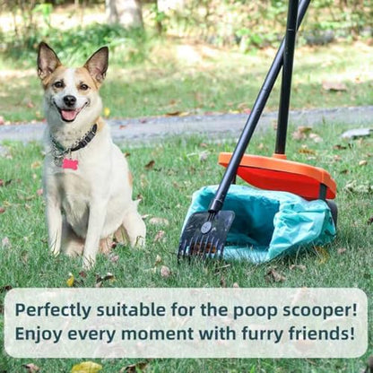 Dog Poop Bags with Handle,fit for Swivel Bin Pooper Scooper,Cornstarch Based Heavy Duty and Leak-Proof Waste Bags for Dog & Cat Litter(100 Count Extra Large 2.6 Gallon,Unscented)