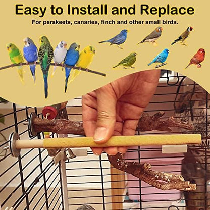 S&X 18-Pack Large Perch Covers for Parakeets, Lovebirds, Parrotlets, Finches, Canaries, Sand Perch Covers, 3/4" Diameter X 9" Long