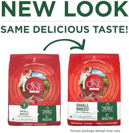 Purina ONE Plus Small Breed High Protein Dry Dog Food, Lamb, 15 lb Bag