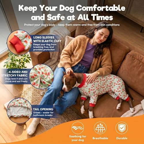 LovinPet Fall Dog Pjs, Dog Pajamas, Pink Granny Print, 2XL