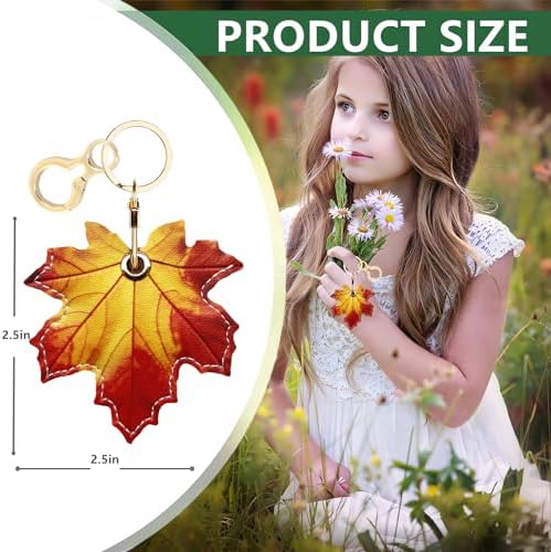 BORKUANA PU Leather Keychain Holder Protective Case Compatible with AirTag
