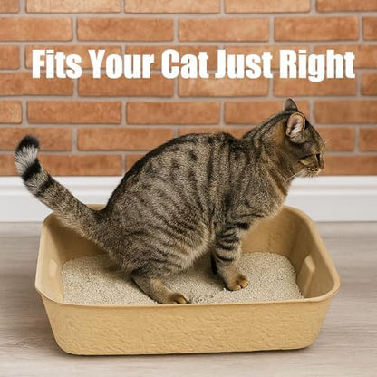 JINVOGREEN 8 Pack Disposable Litter Boxes for Kitty Cats