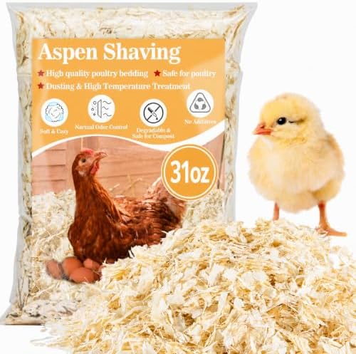 Sukh 31 OZ Chicken Coop Bedding - Aspen Shavings Small Animal Bedding