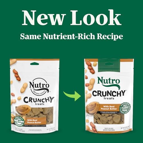 Nutro Crunchy Dog Treats with Real Peanut Butter, 10 oz