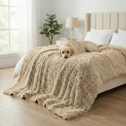 PJYuCien Lightweight and Portable Soft Dog Blanket, 60"x80", Beige