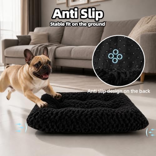 Dog Bed Medium Size, Plush Washable Pet Bed Mat, Dog Crate Bed 29"x21"