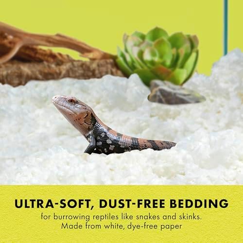 Zilla Reptile Comfort Bedding, Paper Bedding for Snakes, 24.6 Liters