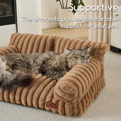 Hollypet Small Dog Large Cat Bed Puppy Couch Beds for Pets up to 25 lbs