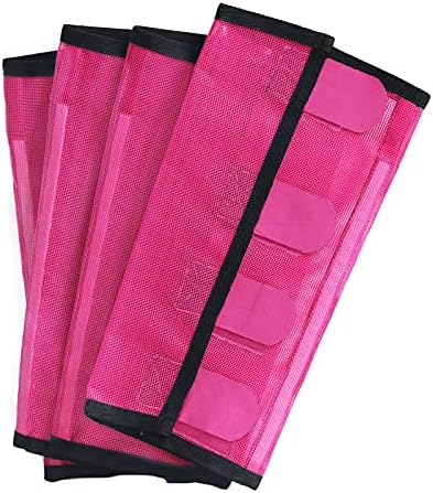 Fine Mesh Fly Boots Loose Fitting & Non-Slip Horse Fly Leggings No More Horsefly Nuisance Greatly Reduce Stomping Breathable with Natural Air Flow (Set of 4)
