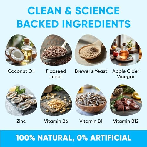 Chewable Flea and Tick Prevention for Dogs - 120 Soft Chews Made in USA - Oral Flea and Tick Control Pills for Small, Medium, Large Dogs and Puppies - Skin and Coat Supplement Treats for All Breeds