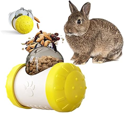 Rabbit Interactive Treat Ball, Guine Pig Interactive Toy and Meal Dispenser, Helps Regulate Pet Gastrointestinal Problems, Improve Digestion and Fight Obesity, Can Use with Food or Treats