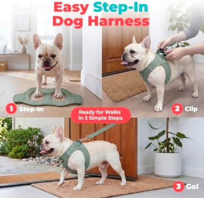 Voyager Step-in Air Dog Vest Harness - Moss Green, X-Small