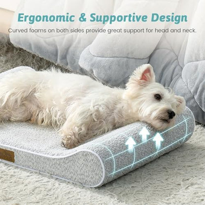 COZY KISS Orthopedic Dog Bed, for Small Dogs up to 35 lbs, 30x20x5in