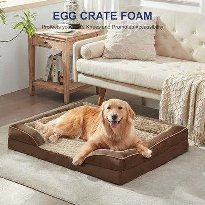 FURTIME Orthopedic Supportive Extra Large Dog Bed, XXL Waterproof Pet Bed