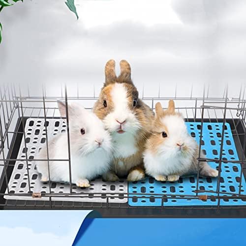 Lyellfe 12 Pack Plastic Rabbit Cage Mat with Snap Joint