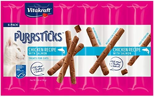 Vitakraft PurrSticks Chicken Recipe with Salmon Cat Treats