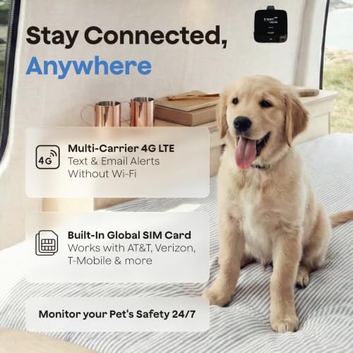 Waggle RV Pet Temperature Monitor, 4G Cellular, No WiFi Required