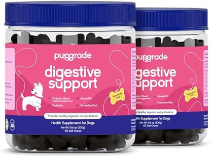 PupGrade Digestive Support for Dogs, Peanut Butter Flavor - 120 Soft Chews