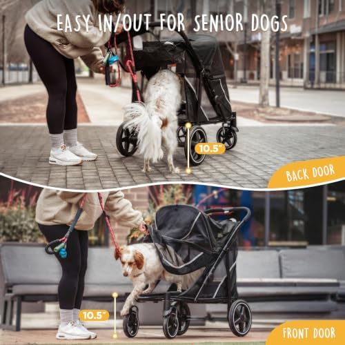 CANINE CANYON All-Terrain Pet Stroller for Large & Medium Dogs