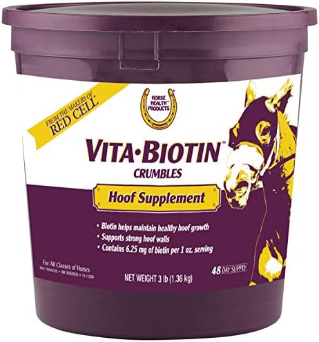 Horse Health Vita Biotin Crumbles Horse Hoof Supplement, 3 lbs