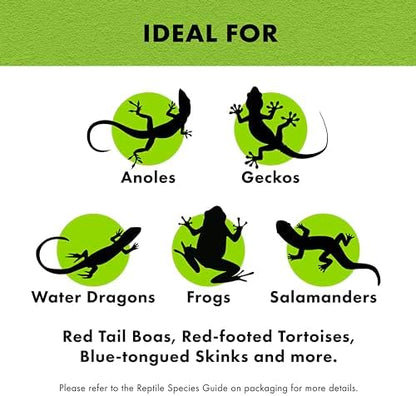 Zilla Pet Reptile Terrarium Substrate Bedding, Jungle Mix, for Frogs, Rainforest Geckos, Toads and Snakes, 8 Quart (Pack of 6)