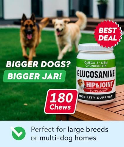 Advanced Glucosamine for Dogs, Chondroitin & MSM Hip Joint Supplement Chews