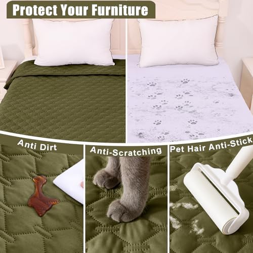 Smiry Waterproof Dog Bed Cover Blanket, Reversible Pet Blanket