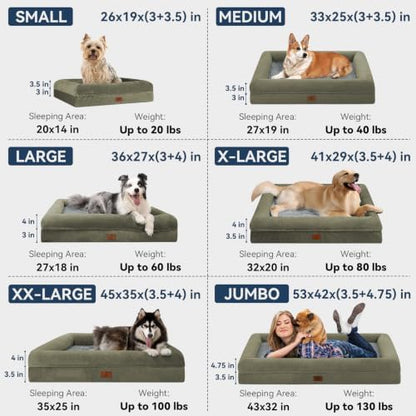 XL Orthopedic Dog Bed Waterproof for Extra Large Size Dogs