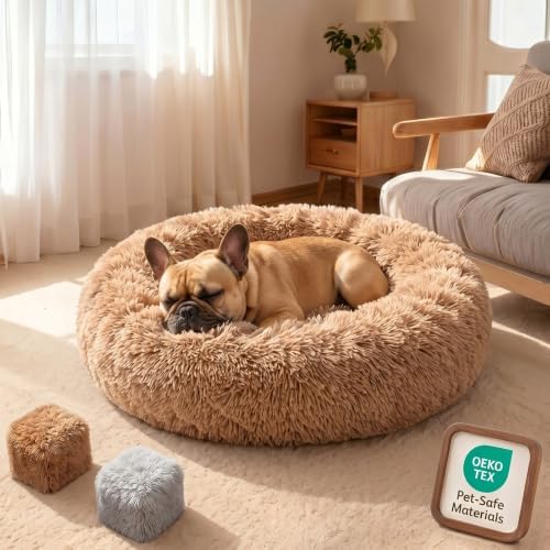 Memory Foam Orthopedic Dog Beds for Large Size Dogs,36 Inch,Camel