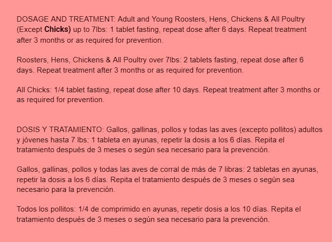 Farmalab Natural Dewormer Internal & External 100 Tabs Poultry - Vitamin for Poultry Rooster Hen Chicken Baby Chick, hens. Made in USA.