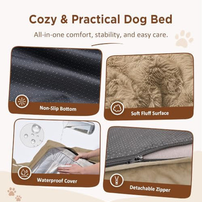 Comfort Expression Waterproof Orthopedic Dog Beds for Large Sized Dog