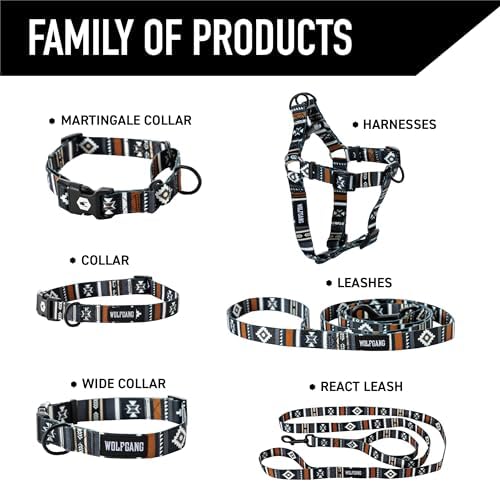 Wolfgang Heavy Duty Adjustable Dog Harness, Pull-Tested to Over 800 lbs for Walking & Training, NewMoon Print, Small
