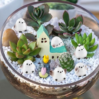 Cute Tiny Tit Birds Figurines Silicone Mold Micro Dollhouse Animal Epoxy Casting Mold for DIY Resin Art Fairy Garden Miniatures Landscape Crafts Decor(5 Designs)