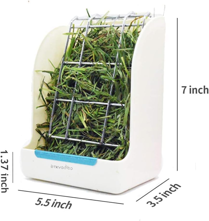 Rabbit Hay Feeder, Large Capacity Bunny Hay Rack for Rabbits, Guinea Pigs, Chinchillas, Small Animals, Hay Dispenser