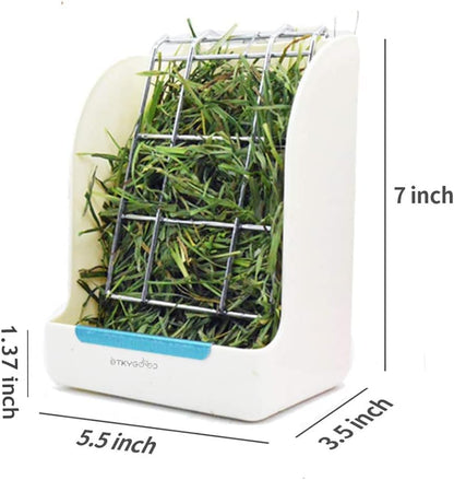 Rabbit Hay Feeder, Large Capacity Bunny Hay Rack for Rabbits, Guinea Pigs, Chinchillas, Small Animals, Hay Dispenser