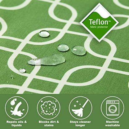 MidWest Homes for Pets Quiet Time Teflon Defender Dog Beds; Pet Beds Designed to Fit Folding Metal Dog Crates, Green & White Geometric Pattern, 24-Inch