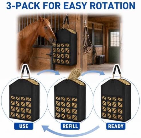 Hay Bags for Horses Goat, Slow Feed Hay Feed Bag