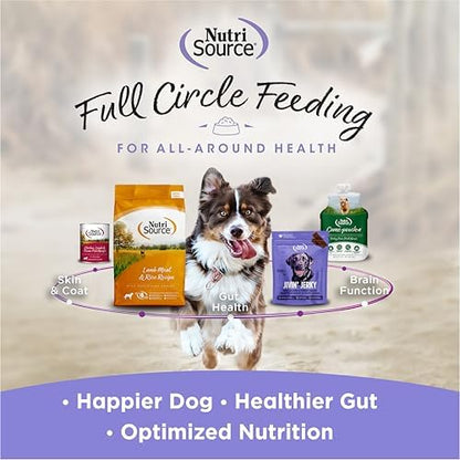 NutriSource AmpliFull Turkey Flavor Calming Dog Soft Chews, Daily Anxiety & Stress Relief Supplement for Dogs, High Absorption for Relaxation, 70 Chews (1 Pack)